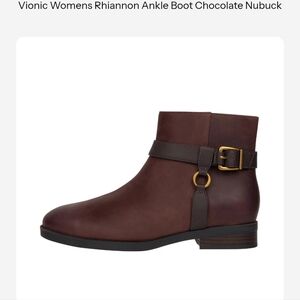 Vionic Rhiannon Ankle Boot Chocolate Nubuck  US 9/ Euro 40